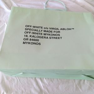 Off white Mykonos shopping bag